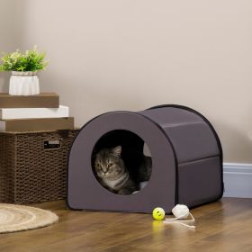 Heated Cat Houses for Outdoor and Indoor (Option: Brown-560x65x410 mm)