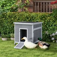 Duck Coop With Openable Roof (Option: Light Gray 930x810x170 mm)